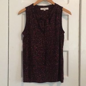 LOFT sleeveless blouse size xs